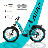 26 Inch Fat Tire Motor Folding Electric Mountain Bike ASAP® Rider Europo